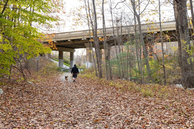 The Stillwater Scenic Trail is a popular spot for dog walking or a casual stroll.