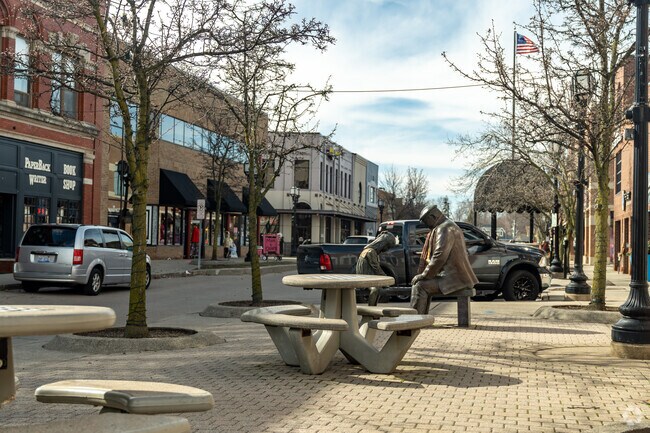 Downtown Mt. Clemens offers a variety of public spaces to play games, enjoy live music, or eat.