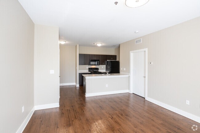 1HAB, 1BA - 610 ft² - Sala de estar - Park Edge Apartments