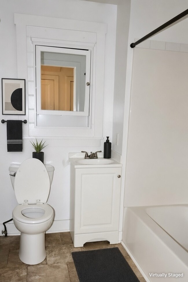 Virtually Staged Bathroom - 85 Court St