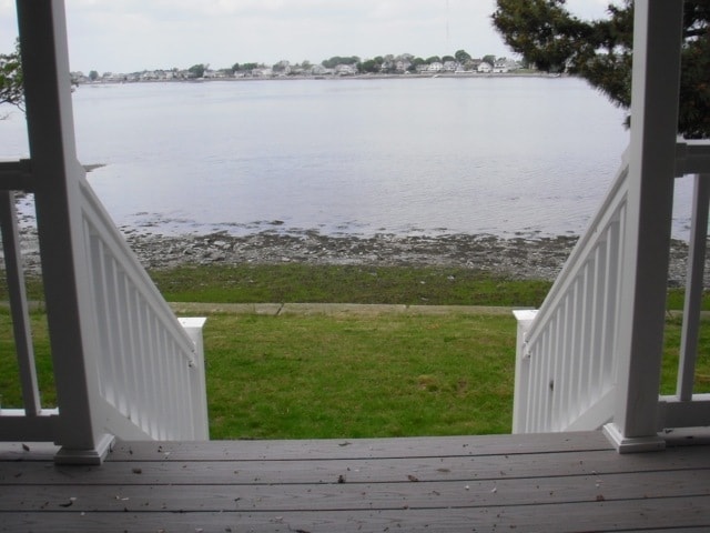 Backyard from 1st floor deck - 101 Hampton Cir