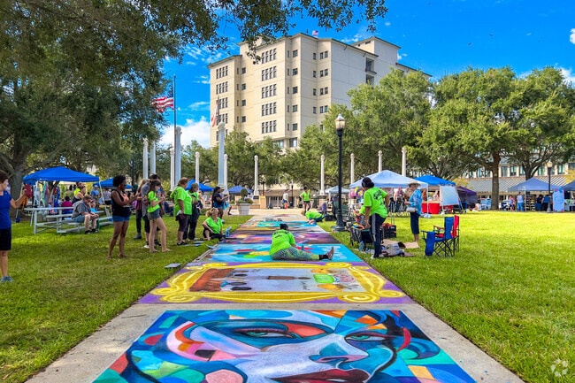 Residents can enjoy the annual City of Bartow Chalk Walk at Fort Blount Park.