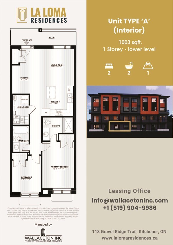 118 Gravel Ridge Trail, Kitchener, ON N2E 0B8 Townhouse for Rent in