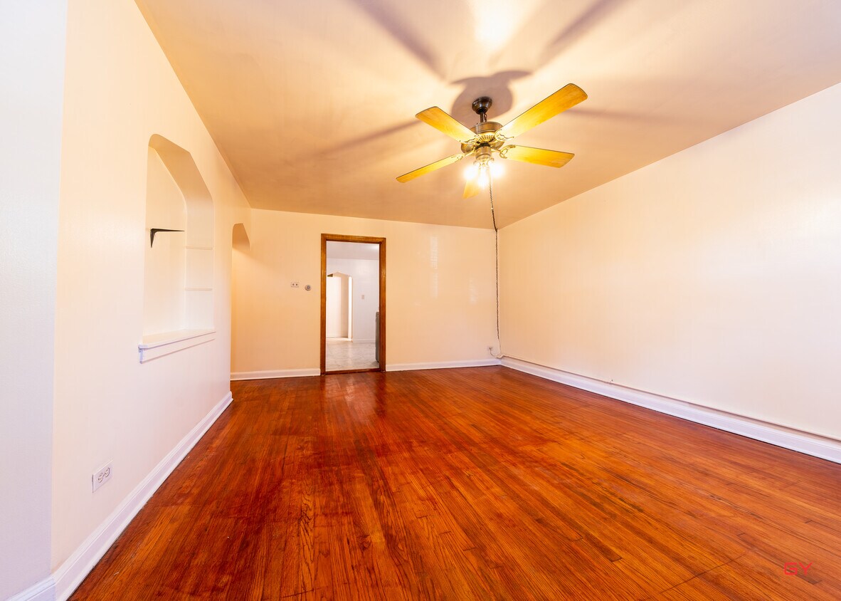 Living Room with shelving - 1816 S Oak Park Ave
