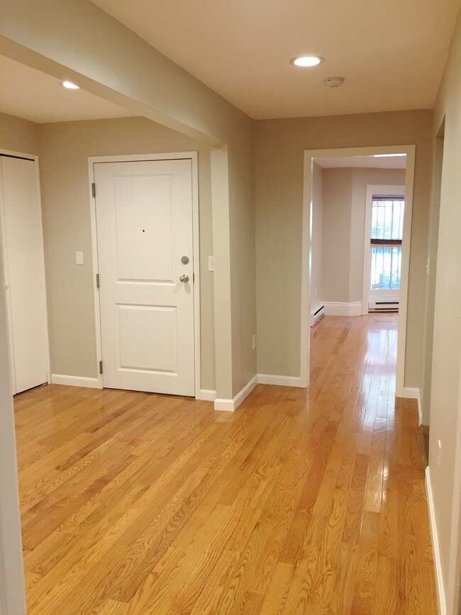 View of Entry and into Living (Right) from Bedroom Door - 3 Worcester Sq