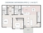 2 Bedroom 2 Bathroom - Upper