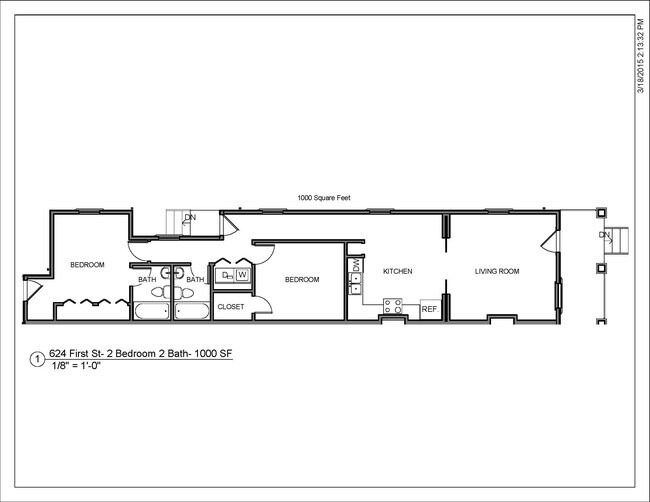 Floorplan - 624 1st St