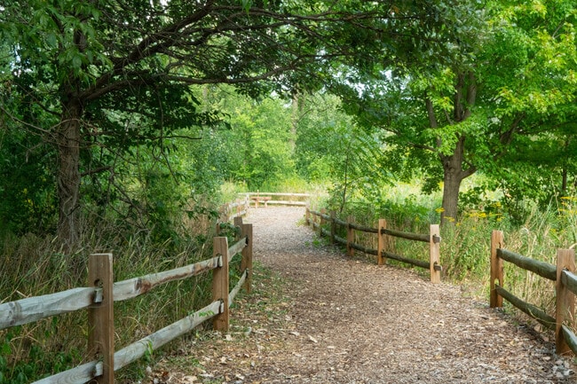Rivershire Park provides walking trails for residents in the neighborhood of Lincolnshire