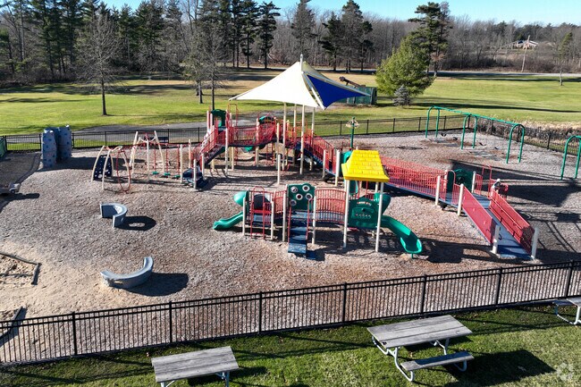 An expansive playground is open all year, at Broadview Heights Splash Park.