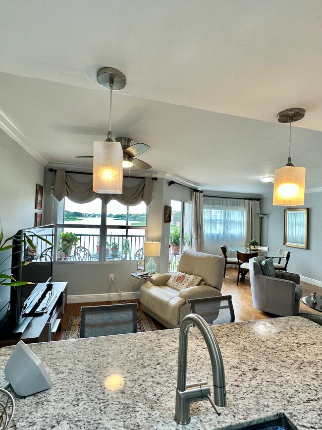 View from kitchen - 13800 SW 5th Ct
