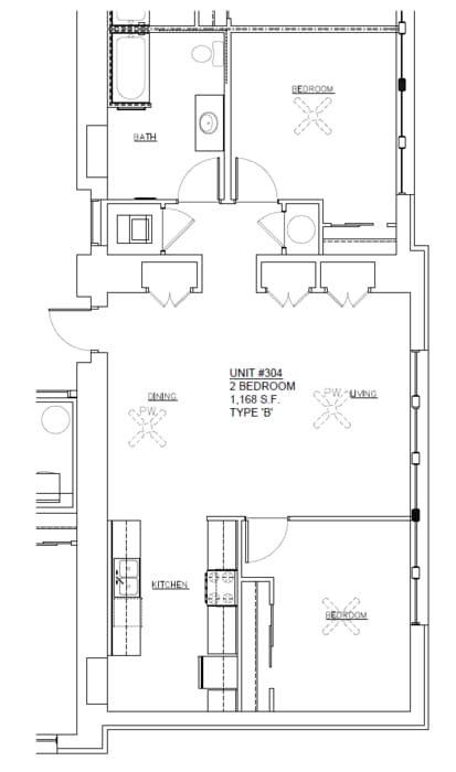 Apartamento #304 - Historic Lincoln School