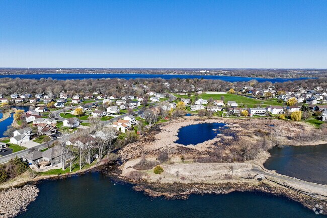 Newer-developed neighborhoods, such as Greenbriar Hills, offer large floor plan homes and idyllic pond views.