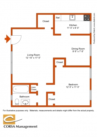 1BR/1BA - 60 Washington Street Apartments