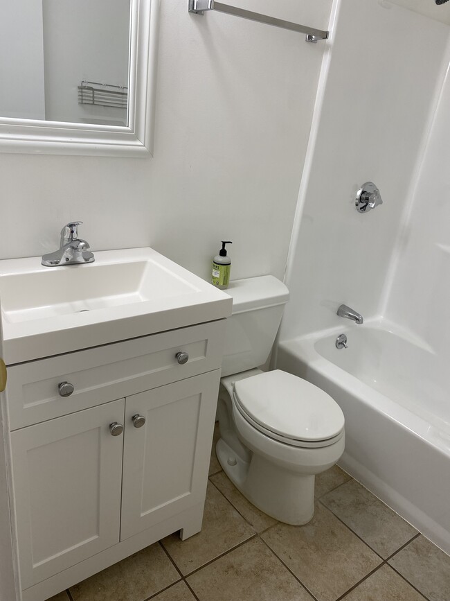 newly renovated bathroom - 150 School St