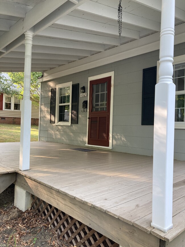 Covered front porch - 1002 N Greensboro St