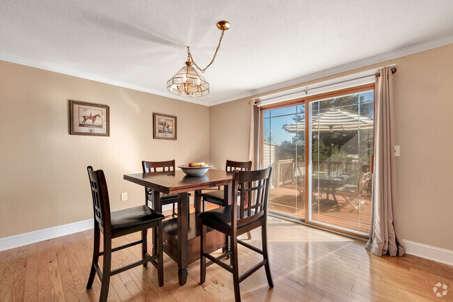 Dining area with access to gorgeous deck - 1500 Cambridge Dr