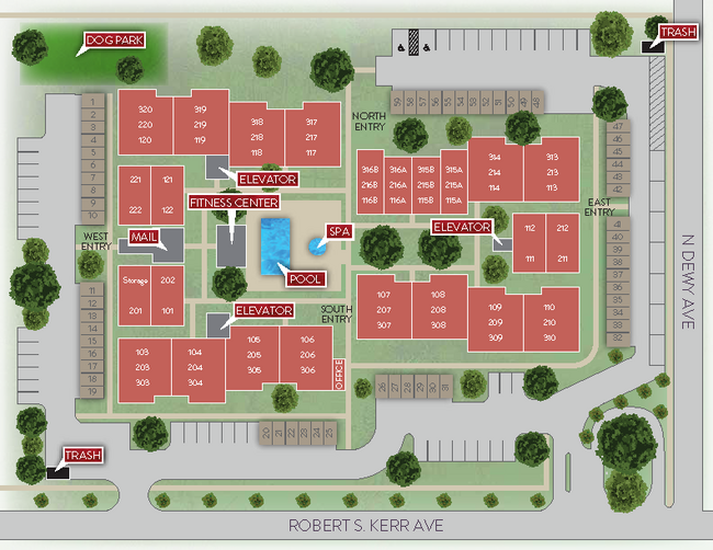 Mapa del complejo - The Haven