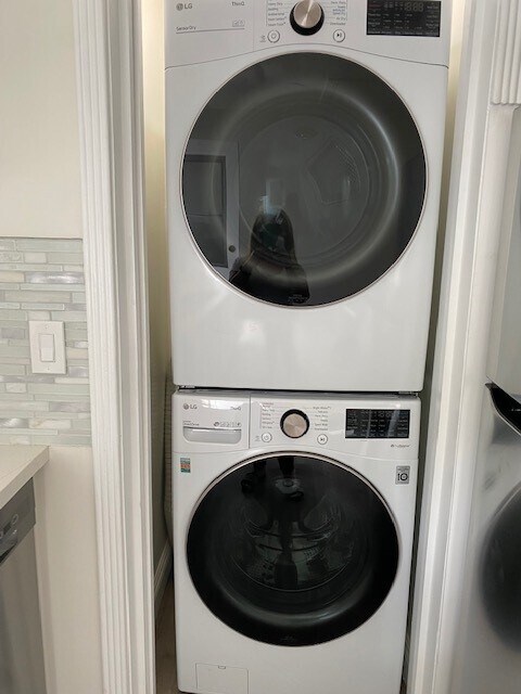 new stacked washer /dryer - 130 S Cordova St