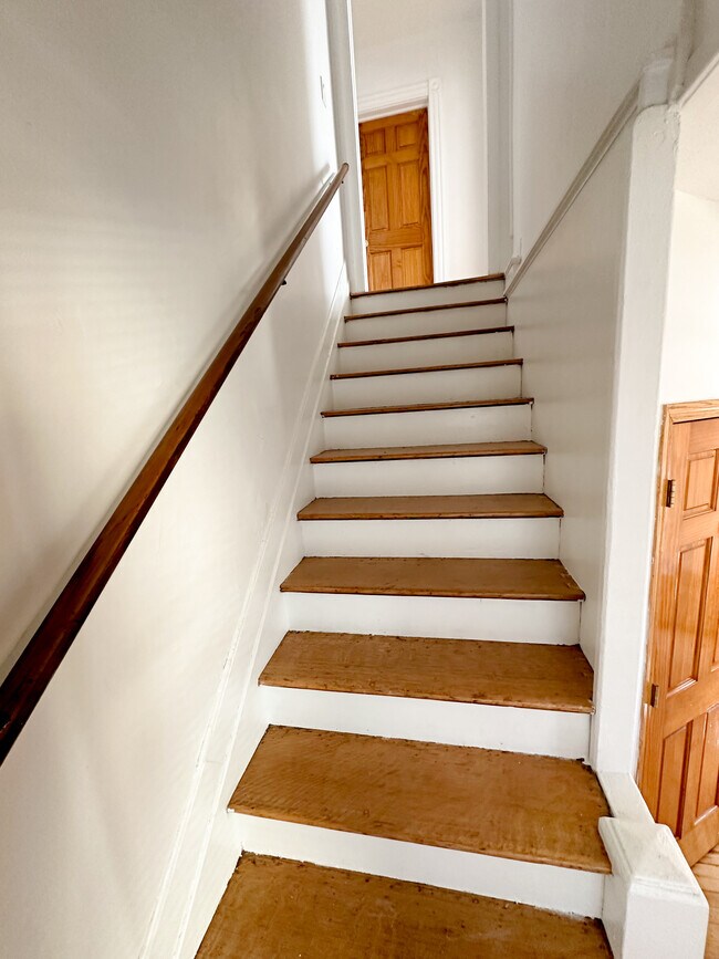 stairway to the second floor - 833 Park Ave