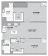 2 Bed 2 Bath-B2