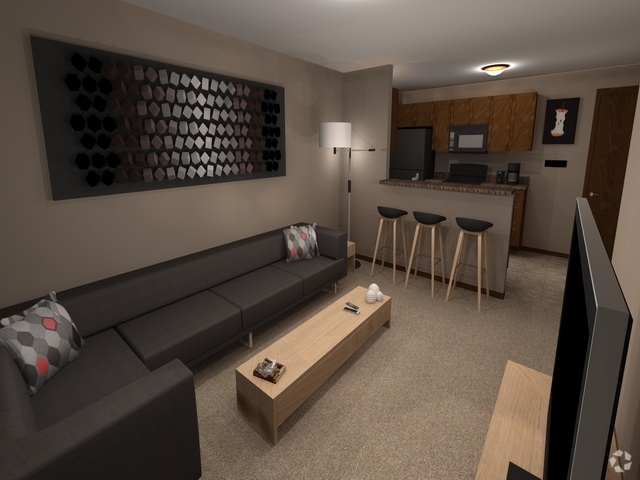 Living Room - Prairie Vista Apartments