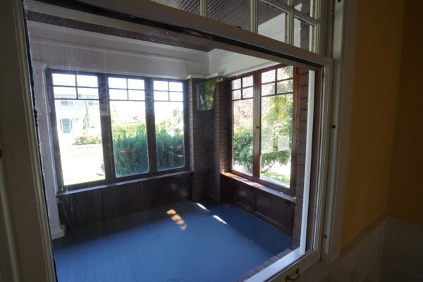 Enclosed front porch from within living room - 303 29th Ave