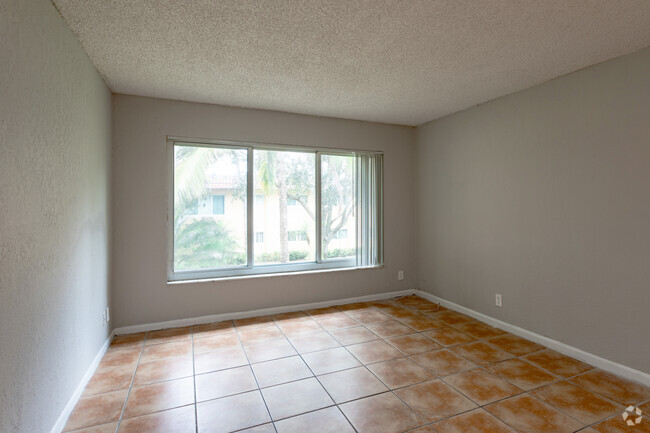 2BR, 1BA - 759SF - Living Room - Lakeside Condominiums