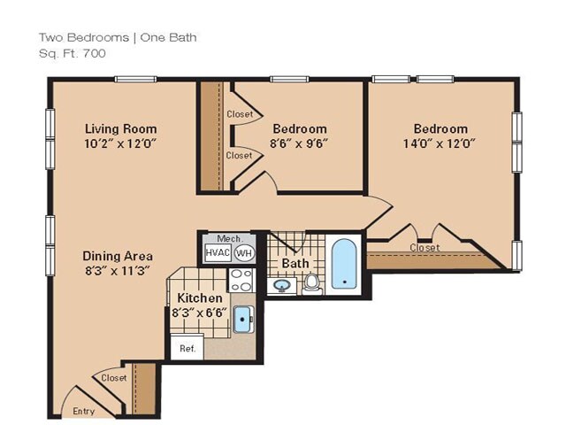 Plano de planta - Oxford Village