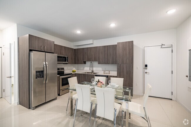 2BR, 2BA - 1,176SF - Model D - Kitchen - Modern Towers Apartments