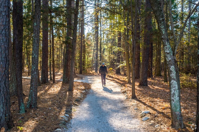 Locals can hike the 1 mile loop trail at Andrew Jackson State Park in Indian Land.