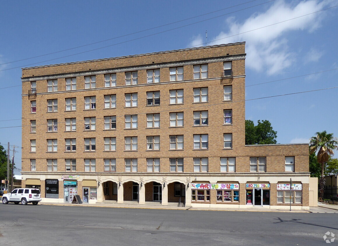 From the east - Roswell Apartments