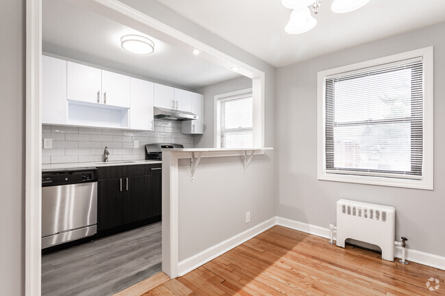 Kitchen View 2 - The Crossings at Maywood Apartments