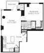 1 Bedroom- 756