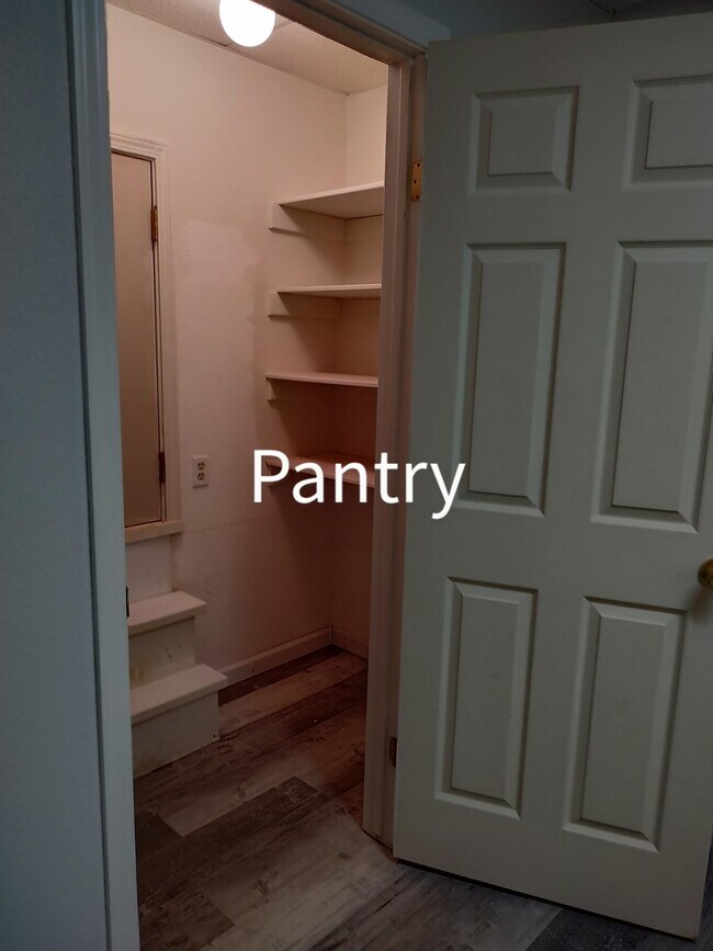 La cocina tiene despensa y un armario que se puede usar como espacio de almacenamiento adicional. - 6588 Log Cabin Ln