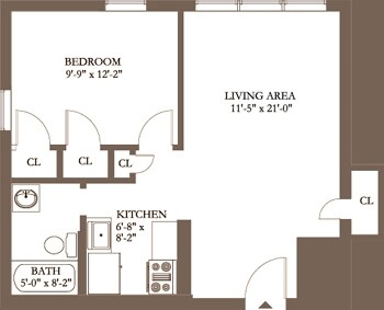 1 habitación/1 baño - Executive Arms