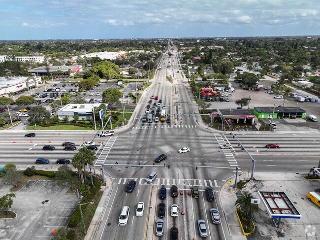 Lake Worth Road intersection and businesses in Greenacres.