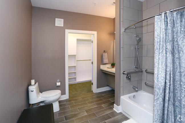 Ceramic tile surround tub & shower - 500 Station