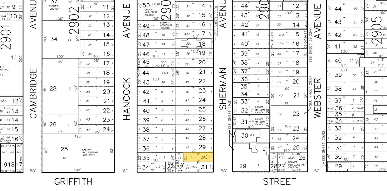 Plat Map - 121 Sherman Ave