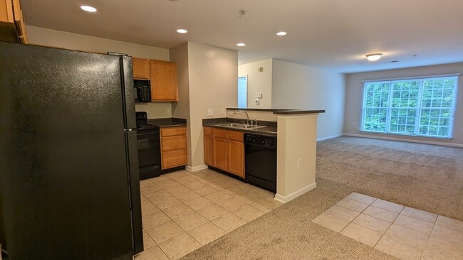 kitchen and living area - 3710 Cotswold Ave