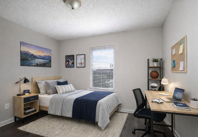 Dormitorio 2 decorado por CSA - Campus Side Apartments