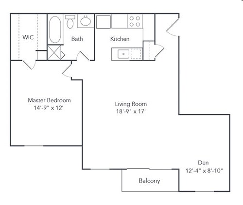 Cherry Tree Village – 1BR 1 BA +DEN (A3 #309)