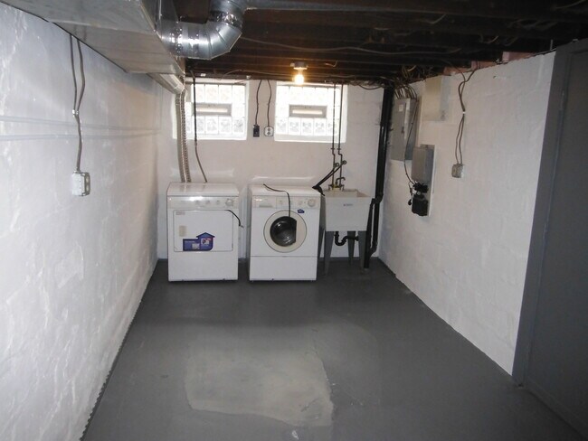 Full-size washer and dryer in basement - 206 Chesterfield Rd