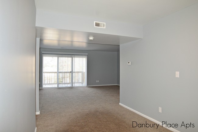 Dining Room to Living Room - Danbury Place Apartments