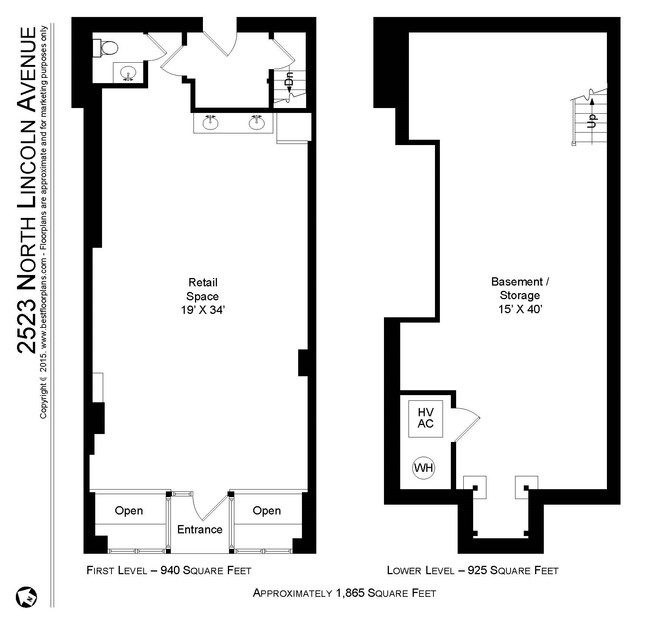 2523 N Lincoln floorplan - 2519 N Lincoln Ave