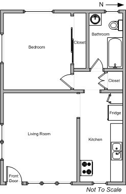 Plano de planta - 1457 S Westgate Ave