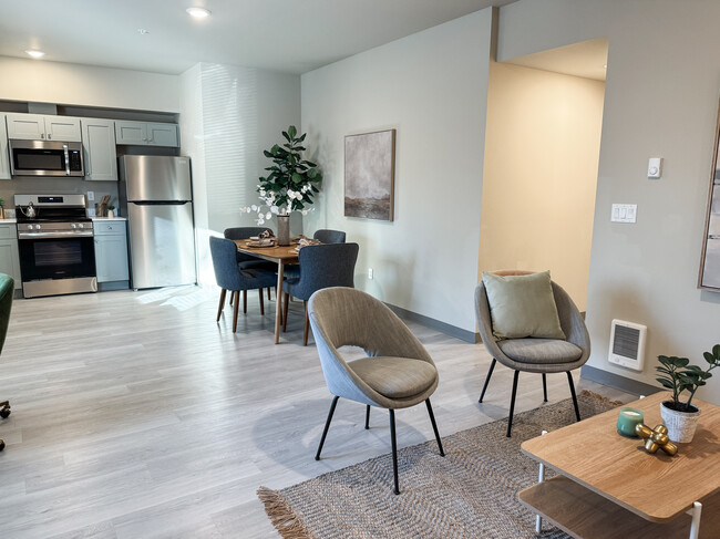 Sala de estar de Vashon - Swan Grove Apartments