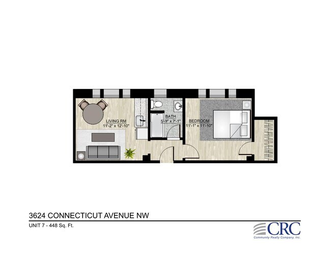 Unit 7 floor plan - 3624 Connecticut Ave NW
