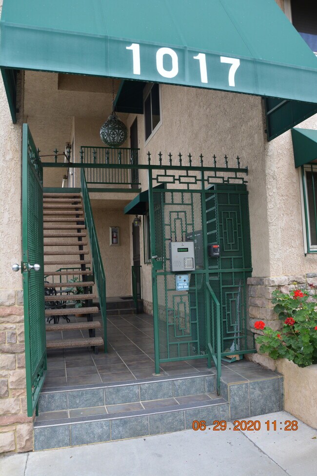 Stairs to the units - 1017 Sonora Ave