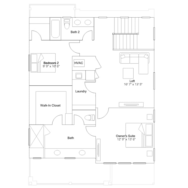 3rd FL Plan - 912 Farrier Ln