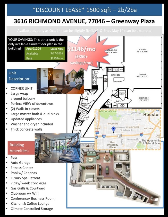 SAVE $400/mo! - 3616 Richmond Ave